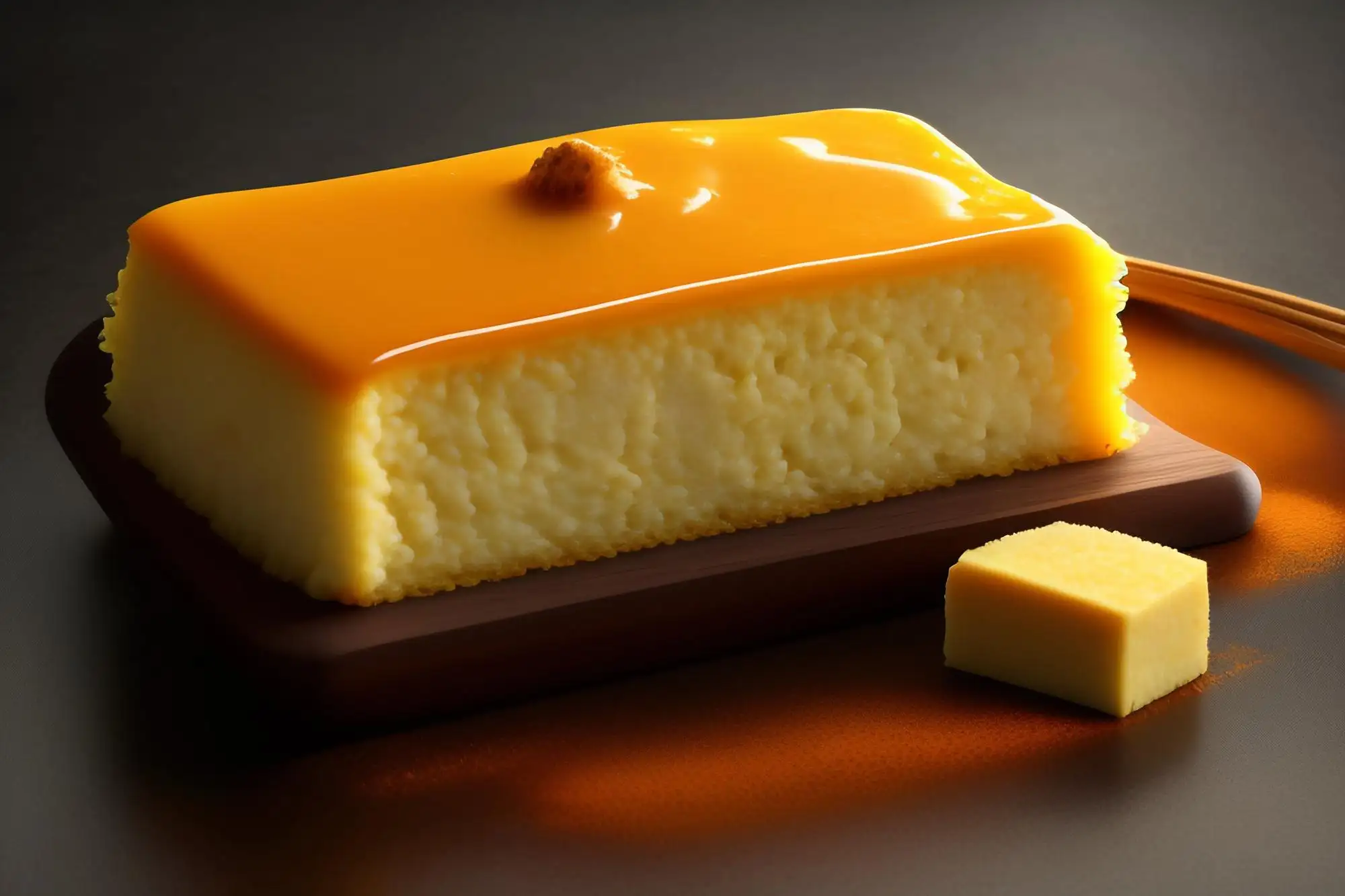 Japanese-cheesecake-on-a-plate