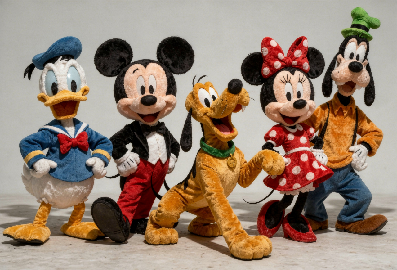 Famous Disney characters at the entrance to Tokyo DisneySea