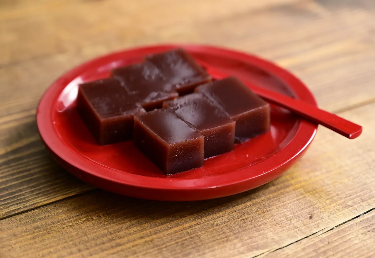 ขนมญี่ปุ่น Yokan วุ้นถั่วแดงกวนแบบดั้งเดิม