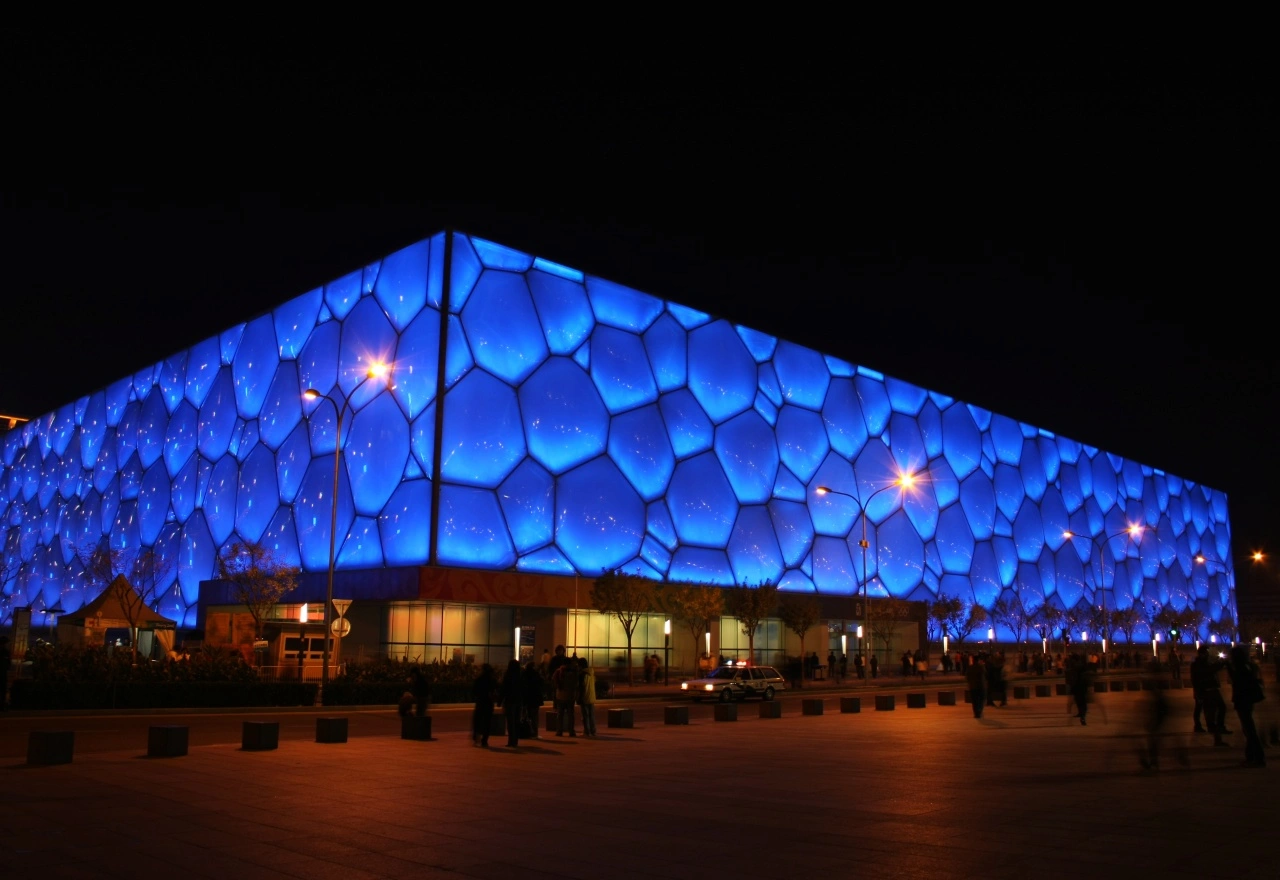 ที่เที่ยวปักกิ่ง สนามกีฬาลูกบอลน้ำ (Water Cube / National Aquatics Center)