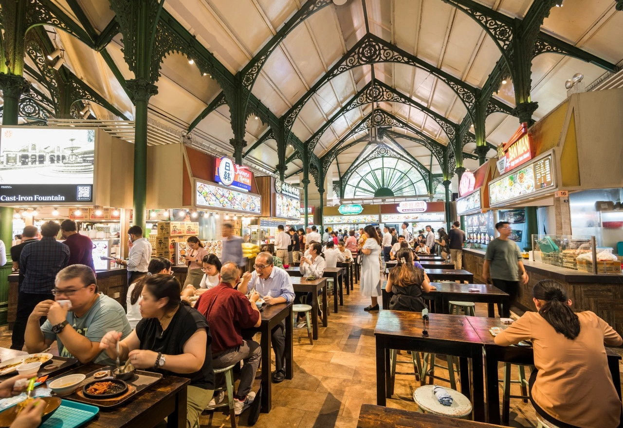 Lau Pa Sat ตลาดอาหารริมถนนที่เที่ยวสิงคโปร์สายกิน