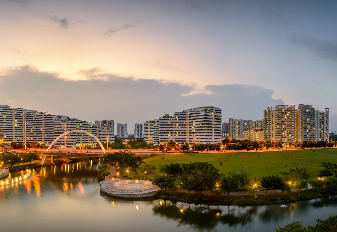 เส้นทางปั่นจักรยานปังโกล Punggol ที่เที่ยวสิงคโปร์สายธรรมชาติ
