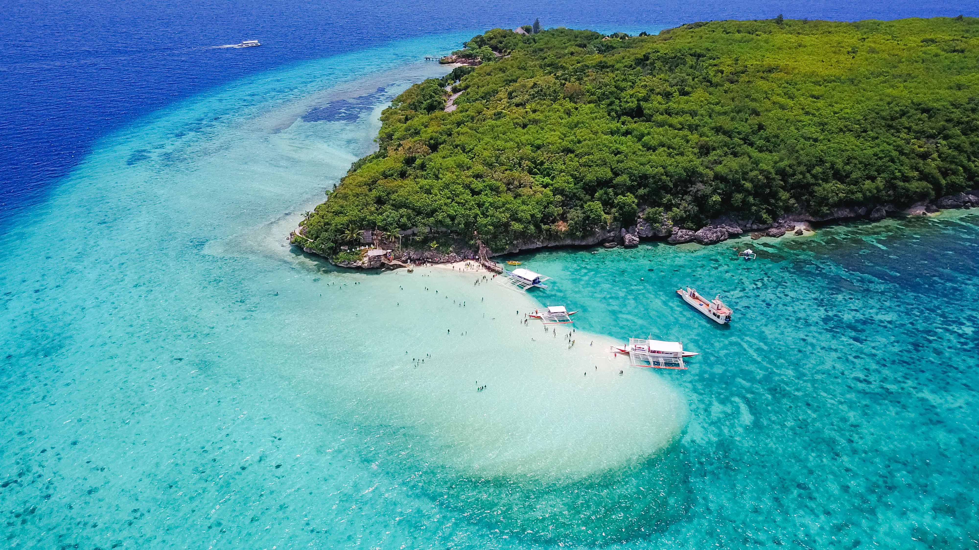 Beautiful clear sea, Cebu Island, Philippines