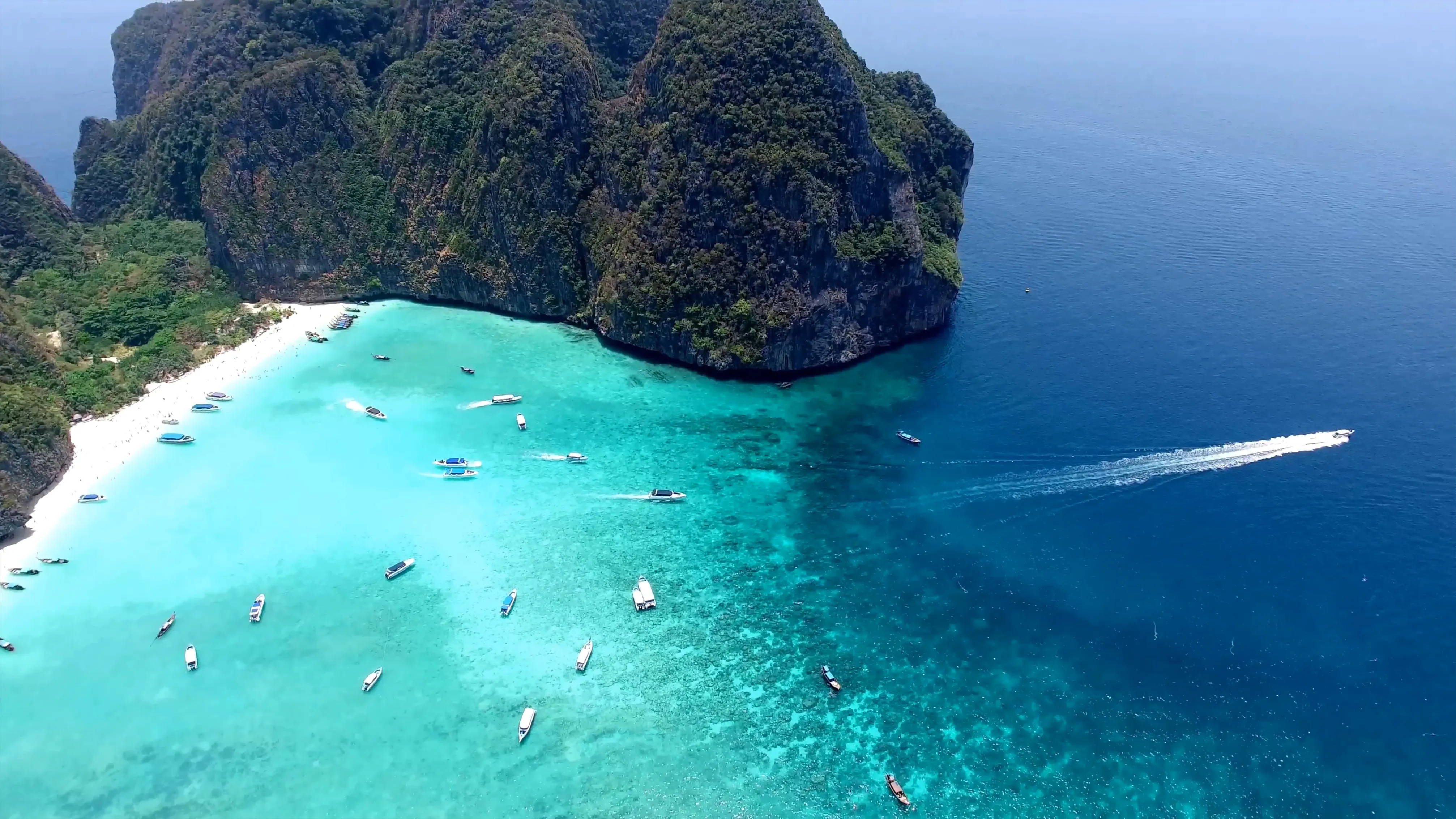 Ariel view of Beautiful Sea, Philippines