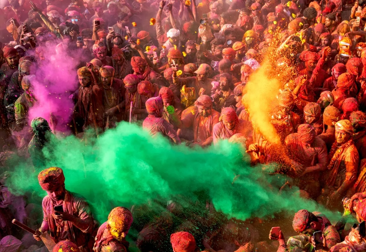 เทศกาลโฮลีของอินเดีย หนึ่งในเทศกาลในต่างประเทศที่มีสีสัน