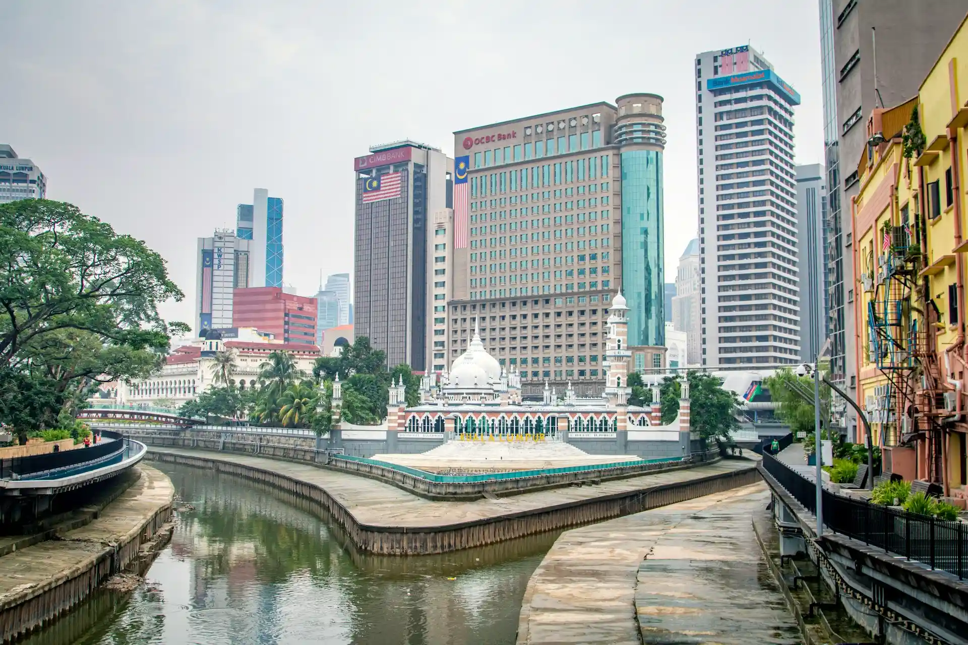 Jamek Mosque in Kuala Lumpur, Malaysia