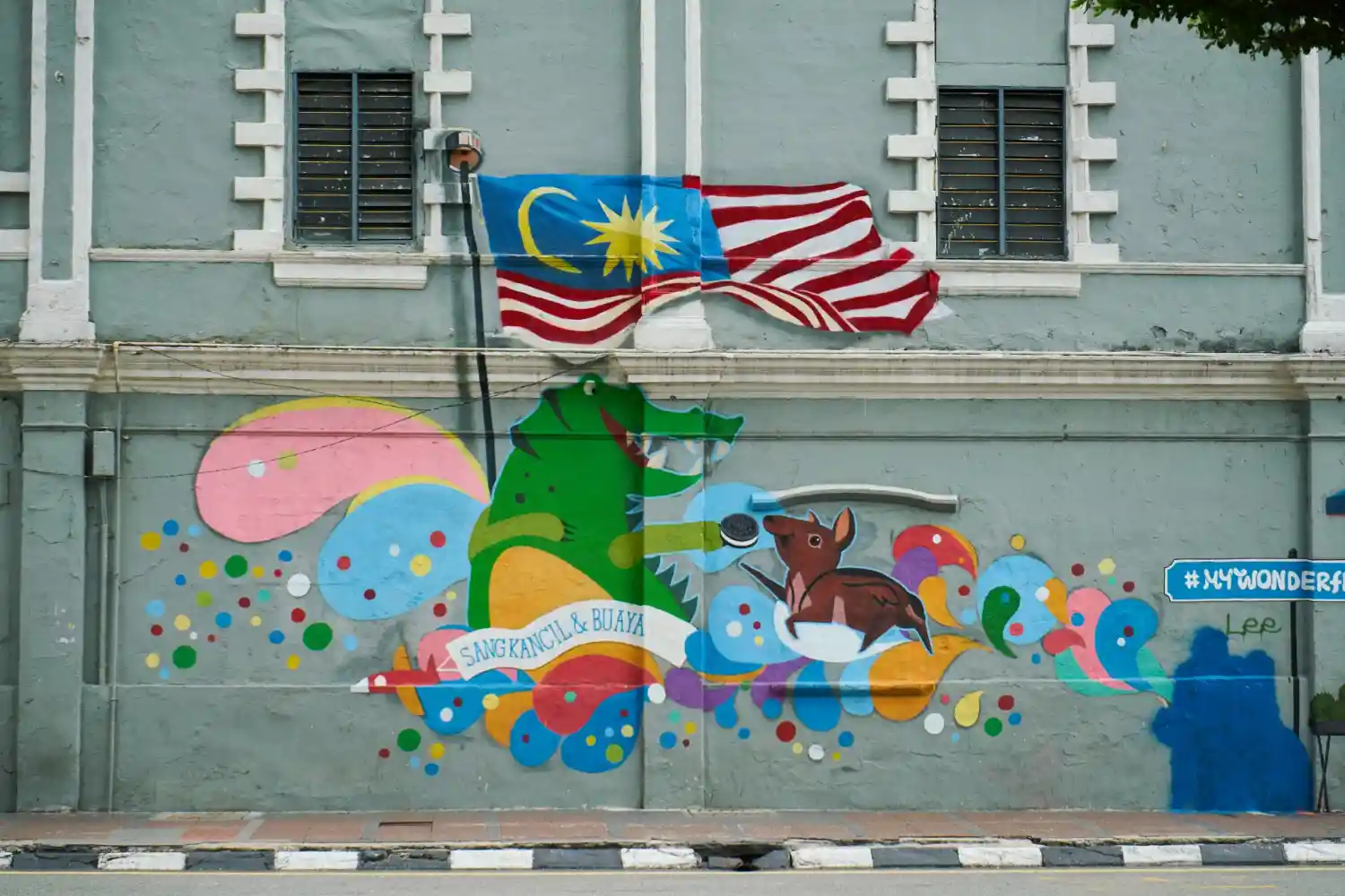 Street art at Jalan Alor,Kuala Lumpur