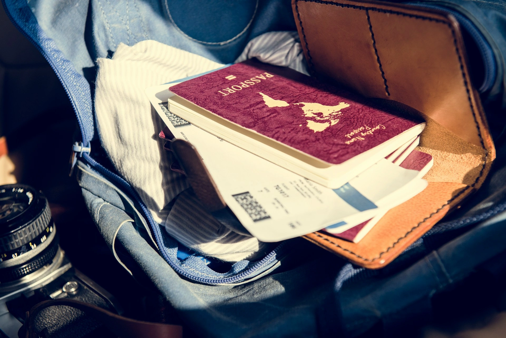 travel-documents-laying-in-a-bag