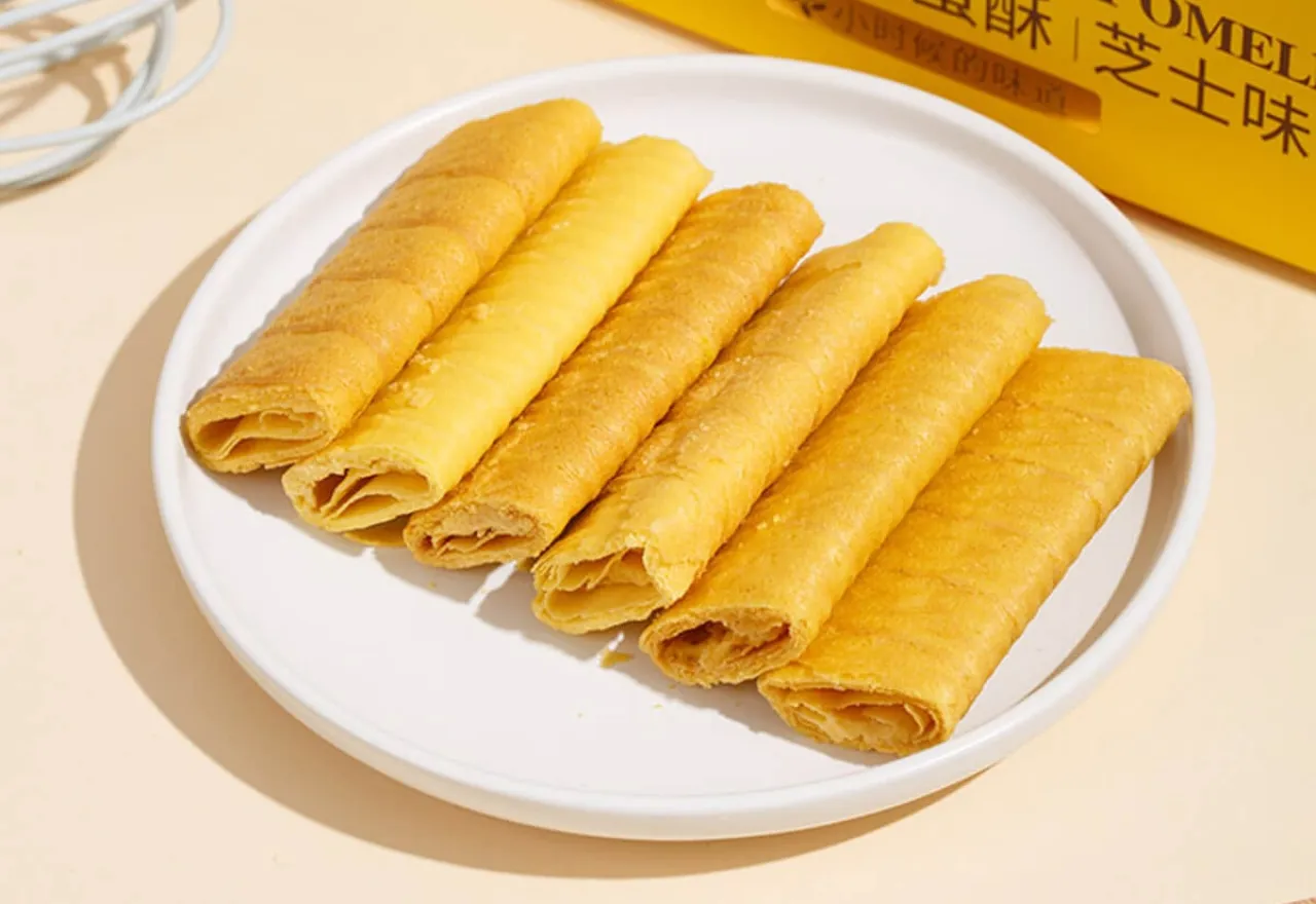 ขนมออมเล็ตไส้ไข่เค็ม ของฝากฮ่องกงสายของกิน